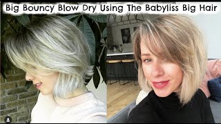 Big Bouncy Blowdry for short thin hair Babyliss Big Hair [upl. by Retluoc405]