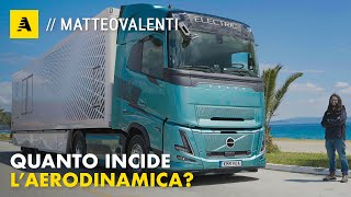 Quanto incide lAERODINAMICA su un CAMION elettrico o diesel VOLVO FH AERO [upl. by Kelleher]