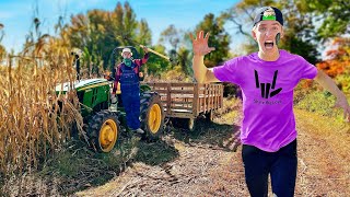 This ANGRY FARMER ATTACKED US in CORN FIELD [upl. by Cosme931]