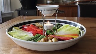 Bagna Cauda  Hot Garlic amp Anchovy Vegetable Dip Recipe  Fancy Super Bowl Dip [upl. by Ripley]