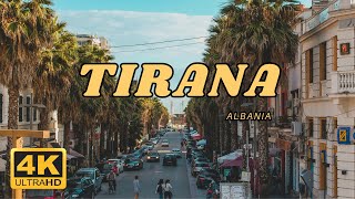 TIRANA  The Most Beautiful Capital City in Europe  ALBANIA 4K Walkthrough [upl. by Ttenaj]