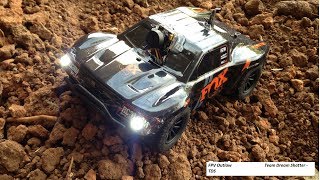 FPV RC Car  Team Associated sc28 Fox Edition Micro RTR 128 scale modded truck by FPV Outlaw [upl. by Aneeuqal401]