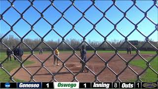 Oswego Softball vs Geneseo Game 1 [upl. by Alroy]