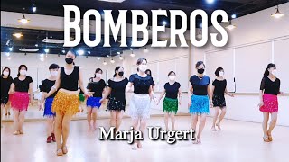 Bomberos Line Dance Demo초급ChoreoMarja Urgert [upl. by Hurlbut287]