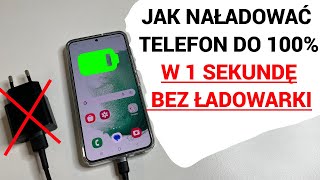 JAK W PEŁNI NAŁĄDOWAĆ TELEFON W 1 SEKUNDĘ BEZ ŁADOWARKI [upl. by Dacey]