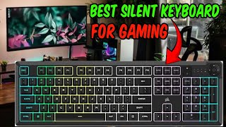 The best silent keyboard for gaming  corsair keyboard k55 rgb pro asmr [upl. by Ydnac110]