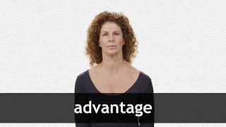 How to pronounce ADVANTAGE in American English [upl. by Ahsietal]