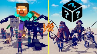 MEGA MINECRAFT TEAM VS RANDOM UNIT TEAM  Totally Accurate Battle Simulator  TABS [upl. by Riess]