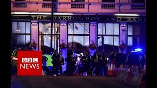 London Bridge Attack Knife possibly involved  BBC News [upl. by Beitris]