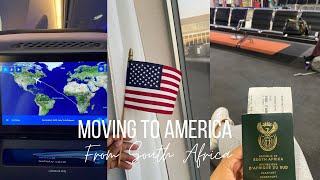 MOVING TO AMERICA FROM SOUTH AFRICA✈️ travel with me vlog [upl. by Jehu]