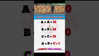 Brain Test Reasoning Question shorts viralvideo trendingshorts reasoning [upl. by Adli]