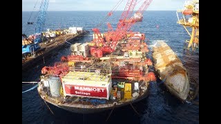 Mammoet Salvage  Wreck removal of the SSV Jupiter 1 [upl. by Casar678]