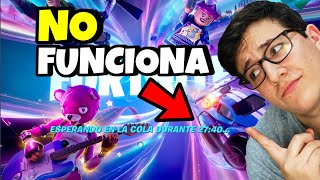 ❌ ¿FORTNITE NO SIRVE  Cómo solucionar ERROR de no entrar a FORTNITE Servidores en cola [upl. by Aivartal]