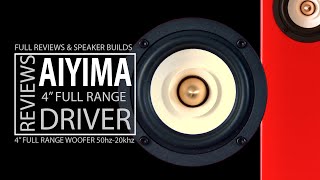 AIYIMA REVIEW  4quot Full Range Drivers  CHINESE SPEAKERS  Quick Review DIY AUDIO Drivers [upl. by Matuag]