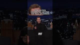 How HAYDEN CHRISTENSEN celebrated being hired for the role of Anakin Skywalker [upl. by Notyal]