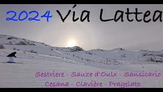 Vialattea Sestriere  2024  Teaching My Girlfriend How to Ski [upl. by Romain]