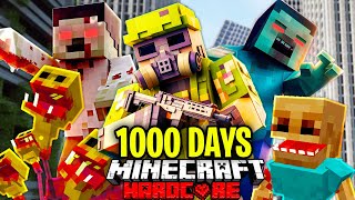 I Survived 1000 Days in an EVOLVED ZOMBIE APOCALYPSE in Minecraft Hardcore FULL MOVIE [upl. by Brody]