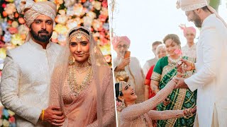 Karishma Tanna Wedding Pictures Actress Gets On Knees To Propose Varun Bangera [upl. by Daffie]