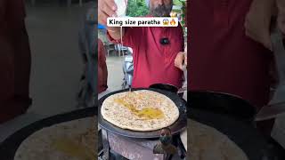 King Size Paratha streetfood viralshort youtubeshort indianfood ytshorttrending food paratha [upl. by Nilek341]