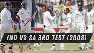 India Vs South Africa 3rd Test 2008  Indian Bowlers Brilliant Display to Sets Up a 62 RunChase [upl. by Asillim]