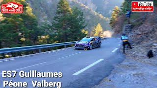 rallye MonteCarlo 2022 ES7 Guillaumes Péone Valberg flat out full attack [upl. by Mahtal]