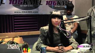 Nicki Minaj Interview in the MGD Music Lounge at 106 KMEL [upl. by Tracey]