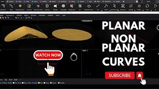 UNDERSTANDING PLANAR amp NON PLANAR CURVES cad matrix rhino curve jewellery design beginners [upl. by Beora660]