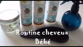 Routine cheveux Bébé métisse cheveux frisés [upl. by Valora955]