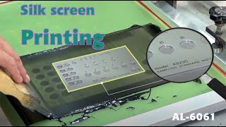 Silk screen printing processing on aluminum parts [upl. by Barty]