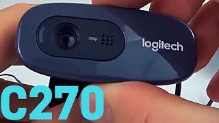 Logitech C270 Webcam Review and Install Tutorial  C270 Video Test [upl. by Anyehs474]