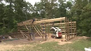 Lone Oak Buildings  Constructing a Pole Barn [upl. by Armstrong]