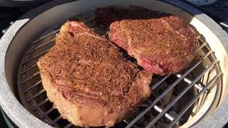 Ribeyes on the BGE MiniMax [upl. by Blasien]