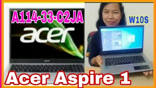 Acer Aspire 1 A11433C2JA Pure Silver Window 10 [upl. by Londoner]