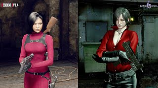 Resident Evil 6 Vs Resident Evil 4 Remake  Ada Wong  Comparison [upl. by Nosde]