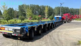 Goldhofer THPSL compatible Modular Trailer Thrilling Testing in Action [upl. by Eecram396]