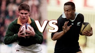 Mulder v Jonah Lomu in Rugby World Cup 1995 final [upl. by Otineb980]