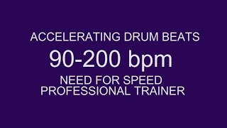 Speed guitar drum beats 90200 bpm pro trainer [upl. by Winstonn]