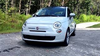 2017 Fiat 500C 14L Automatic  Startup and Drive Review [upl. by Nytram]