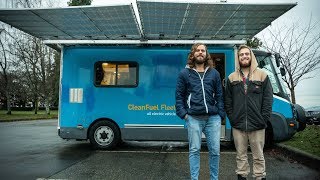 This ELECTRIC VAN Is Fully SOLAR powered with 6000 Watts of panels  VANLIFE TOUR [upl. by Rehteh745]