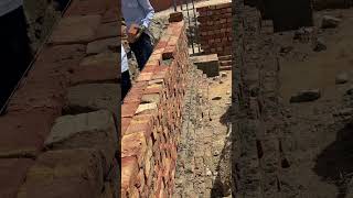 Brick work for plinth protection beam [upl. by Cathee]