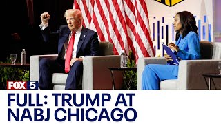 FULL Donald Trump comments at NABJ Chicago Convention  FOX 5 News [upl. by Anilec]