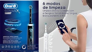 OralB Genius X Bivolt Escova Elétrica Recarregável [upl. by Raskind]