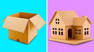 25 INCREDIBLE CARDBOARD CRAFTS TO MAKE AT HOME  Recycling Projects by 5Minute Decor [upl. by Eemia]