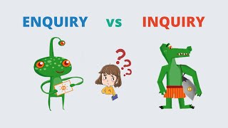 Difference Between Enquiry and Inquiry  Simple English  EduBytes [upl. by Etam]