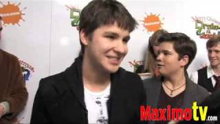 Devon Werkheiser Interview at Merry Christmas Drake amp Josh Premiere [upl. by Wilonah397]