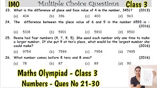 Olympiad Exam for Class 3 Maths 2023  Maths Olympiad Mock Test for Class 3  IMO Class 3 [upl. by Merell130]