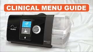 Clinical Settings Airsense 10 Autoset  How to Get to CPAP Clinical Menu and Change Pressure [upl. by Assej]