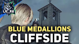 All Blue Medallions Cliffside Ruins Resident Evil 4 Remake [upl. by Hirz]