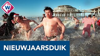 Nieuwjaarsduik Scheveningen door de jaren heen  OMROEP WEST [upl. by Annnora]