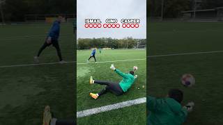 WHO DID IT BEST❓🤔 goalkeeper goalkeepertraining [upl. by Auhsohey]